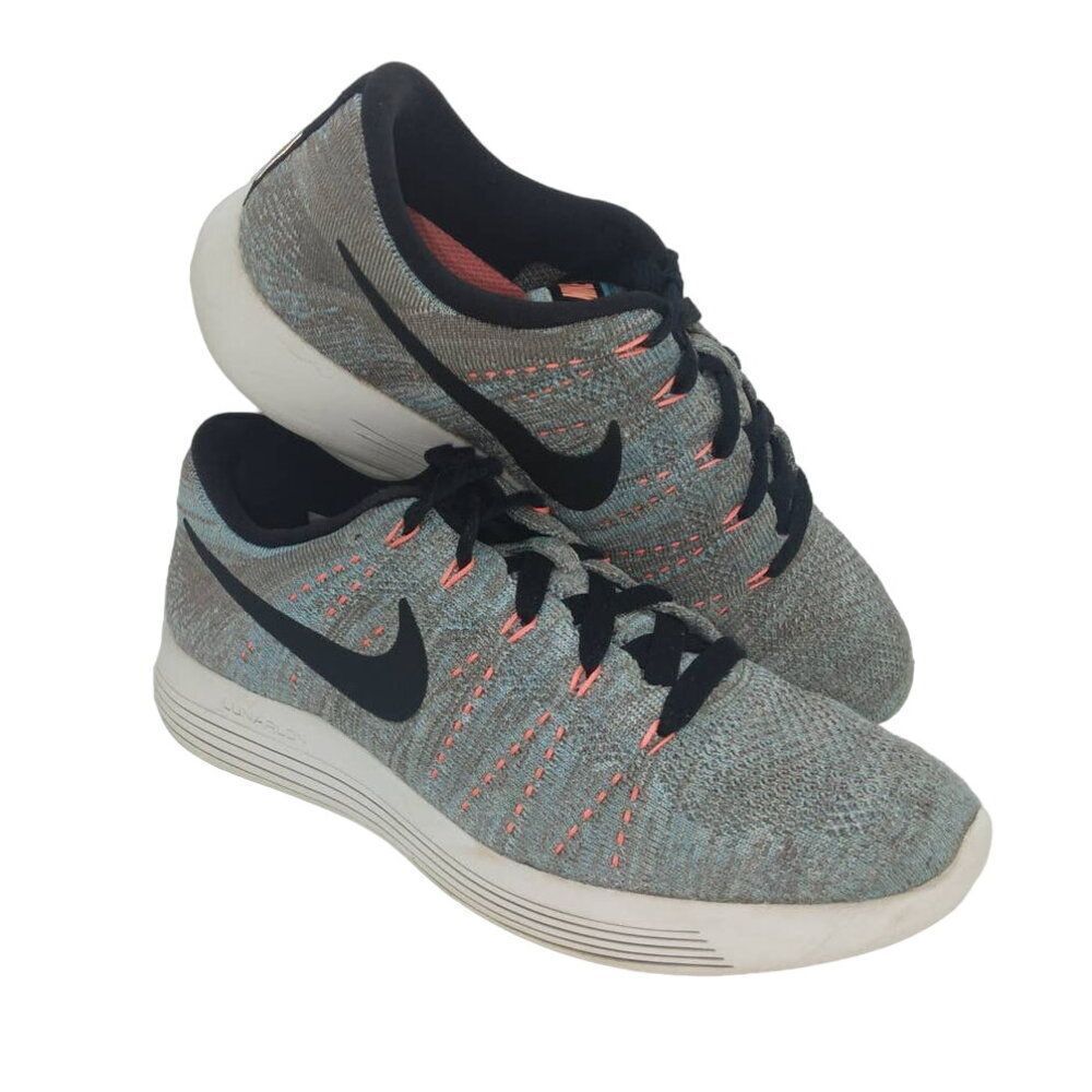 Nike Lunarepic Flyknit Women's Pre-owned Gray/Black Sneakers - Size: 7.5